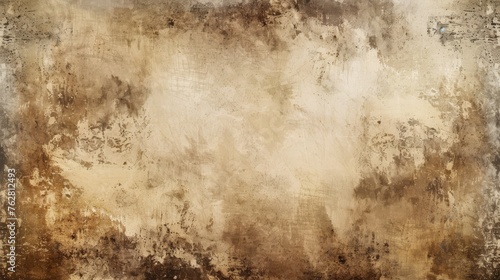 Distressed Sepia Brushstroke Background with Retro Charm photo