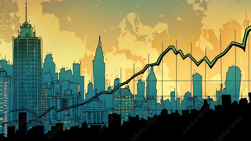 Obraz premium currency exchange chart background image of an exchange trading chart