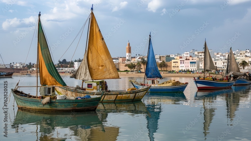 Rabat, Morocco - Traditional fishing boats