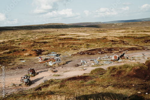 B29 OVEREXPOSED Crash Site, 2023, Peak District National Park, summertime photo