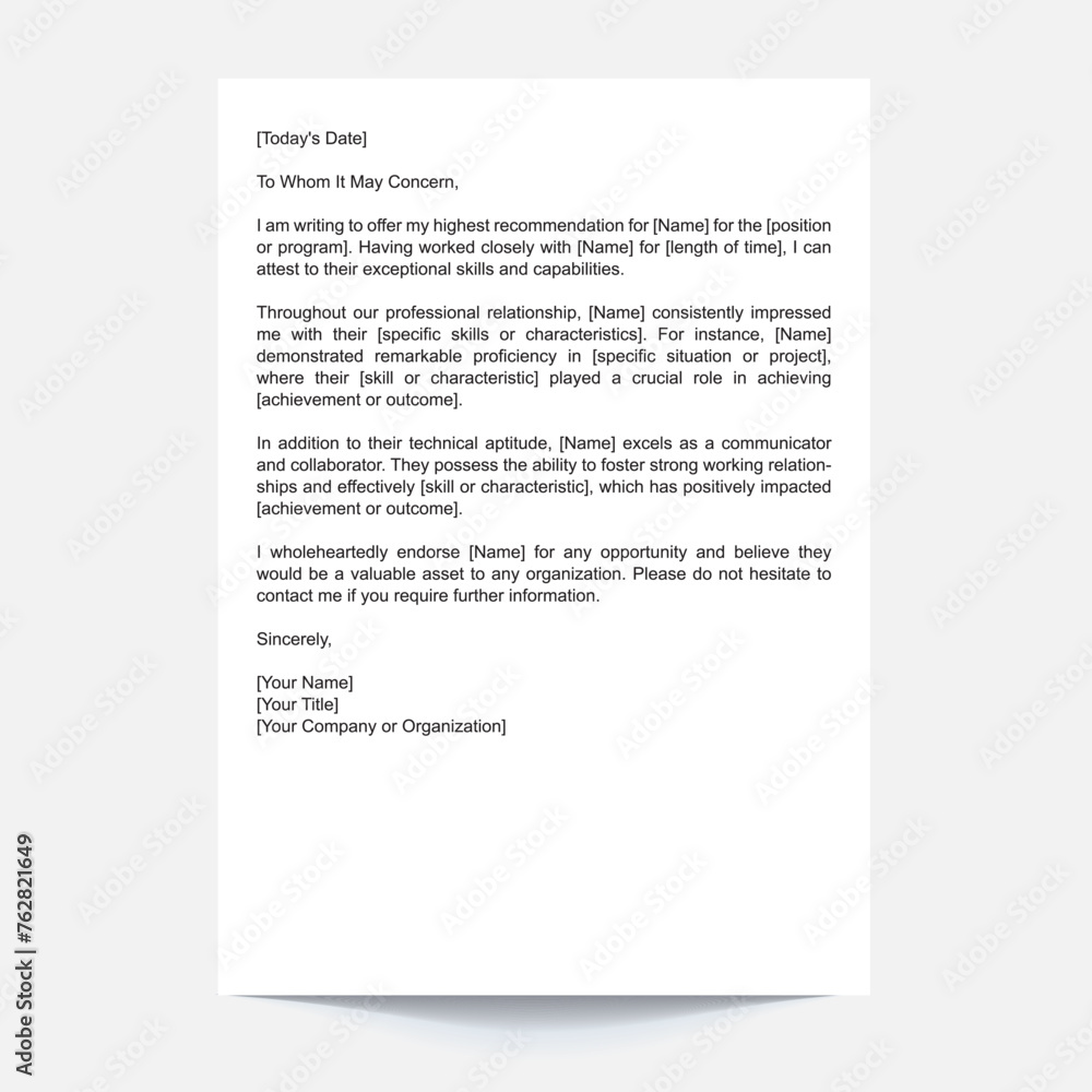 letter letter,reference template letter letter,reference template
