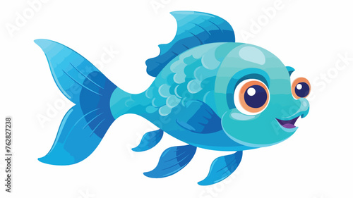 Fish baby cute print. Sweet sea animal. Cool ocean © iclute