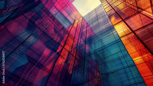 Corporate architecture abstract background