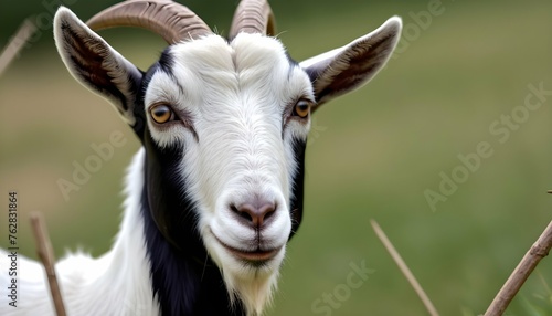 A Goat With A Wary Expression Scanning For Predat Upscaled 7