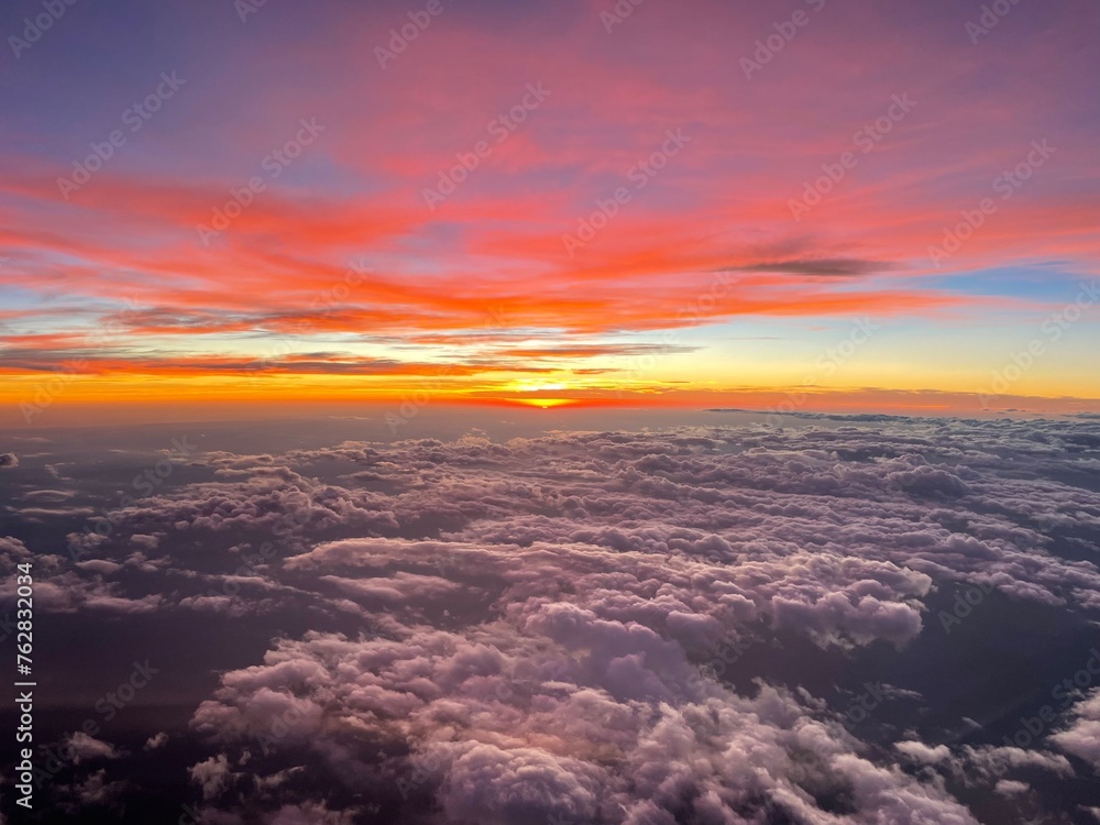 African Sunset from the sky