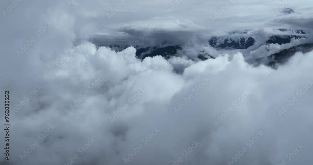 Beautiful sunrise forest landscape in Sichuan, China Beautiful sunrise forest landscape in Sichuan, China