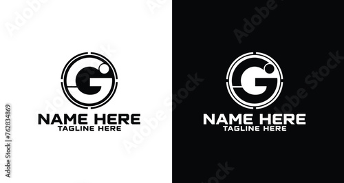 Simple Letter IG Logo in a circular shape, Letter I and G Logo Design