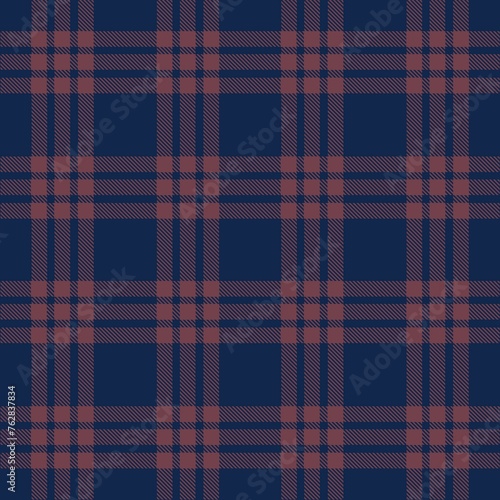 Tartan seamless pattern, brown and navy blue can be used in fashion decoration design. Bedding, curtains, tablecloths