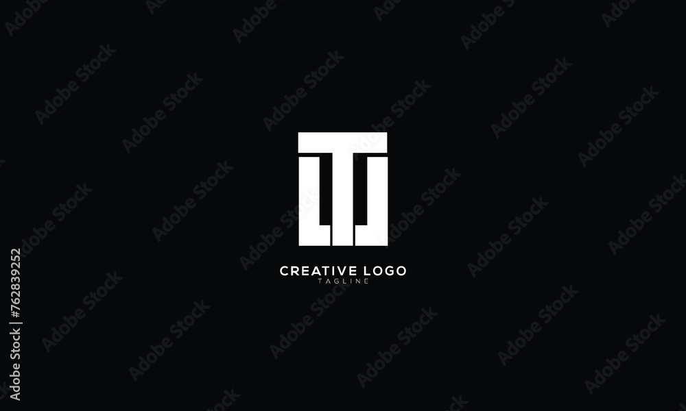 UT TU Abstract initial monogram letter alphabet logo design