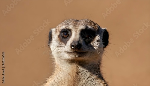 A Meerkat With A Cautious Expression Upscaled 4