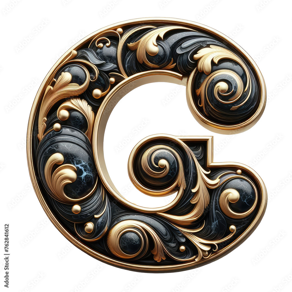 Isolated 3D Letter on a Clear PNG Canvas, Generative AI Isolated 3D Letter on a Clear PNG Canvas, Generative AI