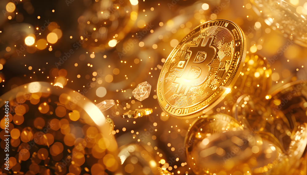 Gold coins cryptocurrency bitcoin Gold coins cryptocurrency bitcoin