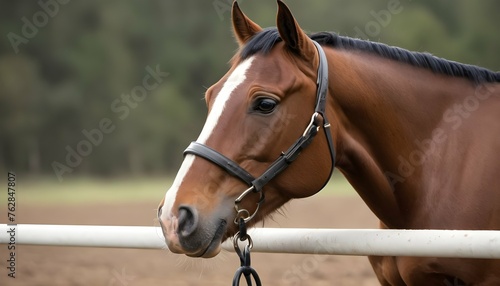 A Horse With A Determined Expression Focused On T Upscaled 4