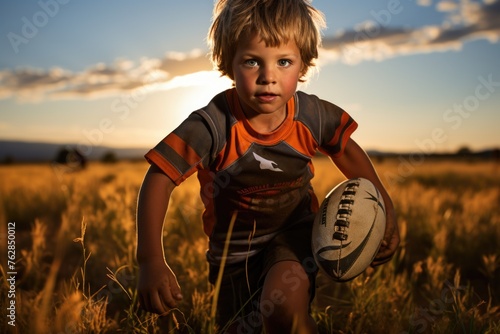 The game of rugby: test of endurance and strength, showcasing athleticism and teamwork, an exhilarating sport that embodies resilience and determination on the field