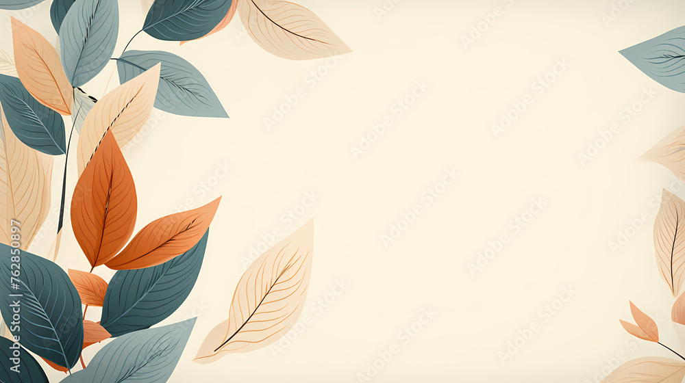 Fototapeta premium Abstract autumn leaves