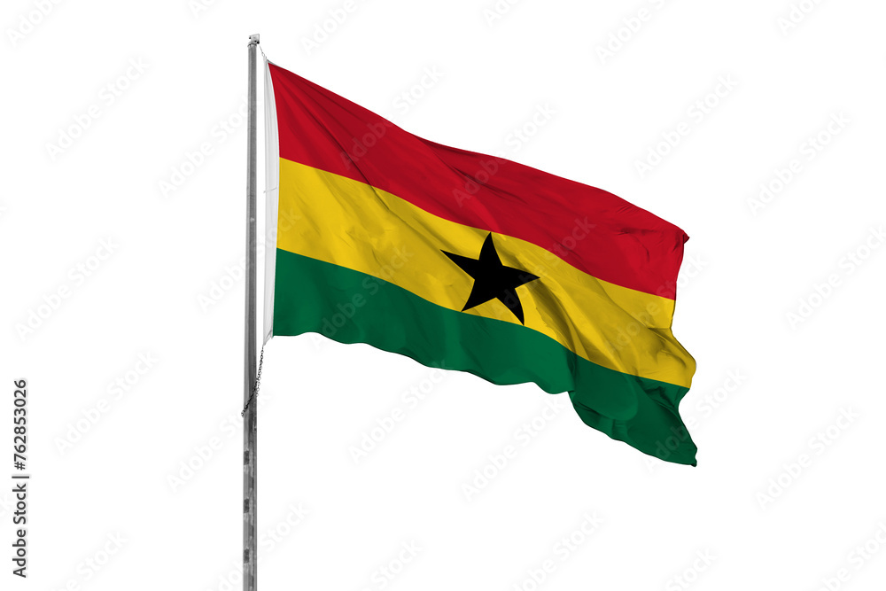 Obraz premium Waving Ghana flag