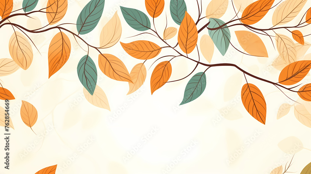 Simple leaves background, elegant plant design Simple leaves background, elegant plant design