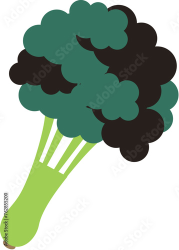 Flat design broccoli