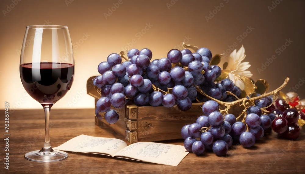 wine and grapes