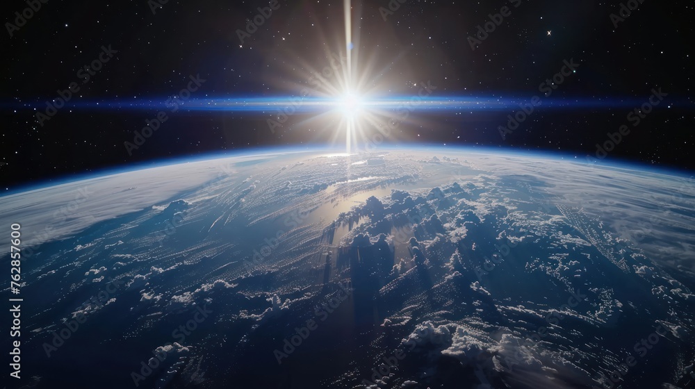 Fototapeta premium open eye in space