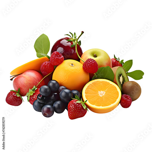 fresh fruits isolated photography transparent background 