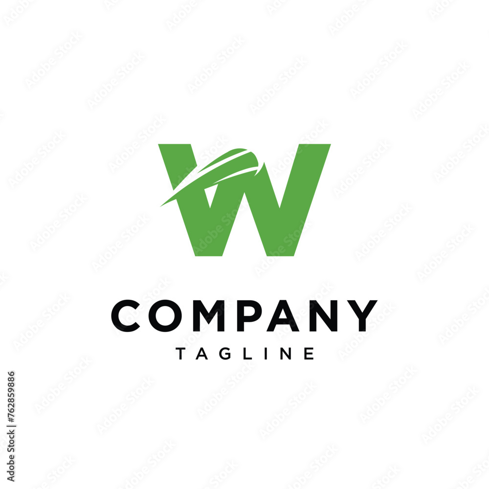 Letter W Tennis Ball Logo icon vector template eps Letter W Tennis Ball Logo icon vector template eps