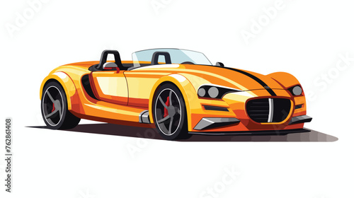 Roadster car vehicle flat style icon design Transport © iclute