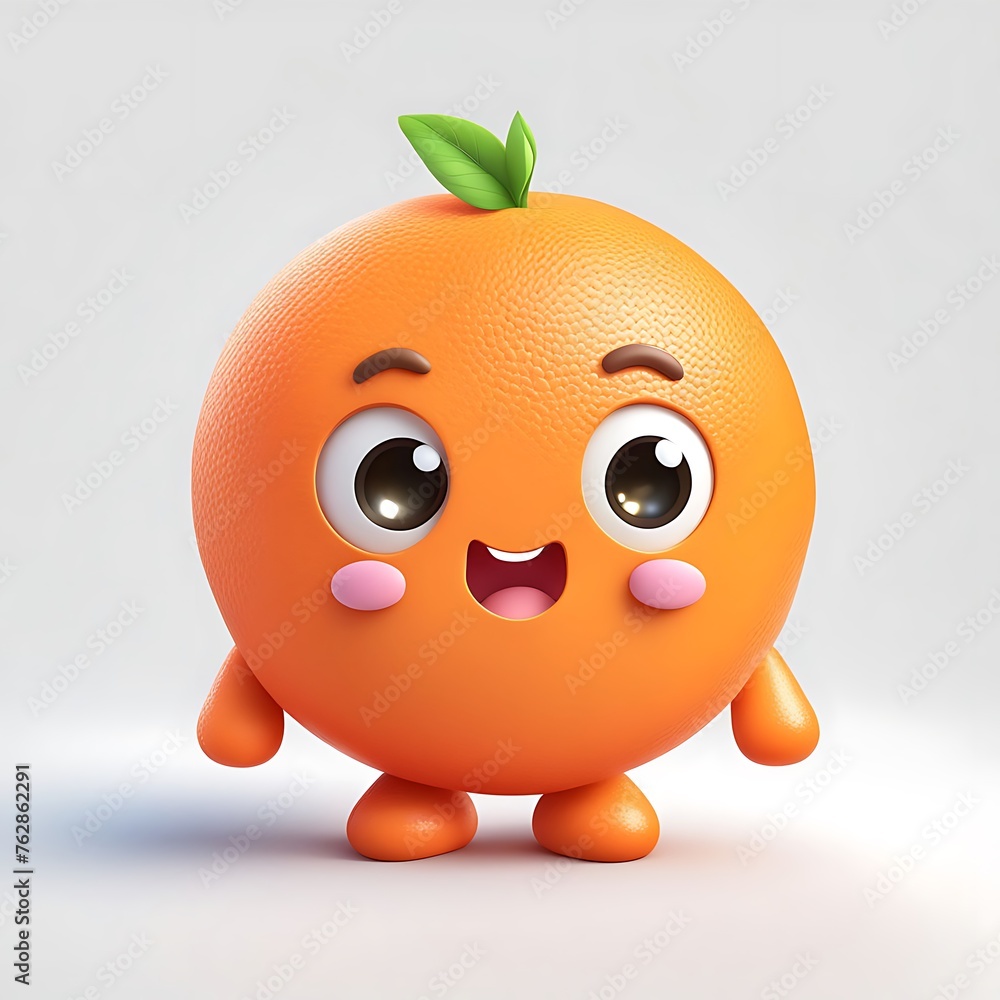 A 3D model of a cute and cuddly animal character that would appeal to children A 3D model of a cute and cuddly animal character that would appeal to children