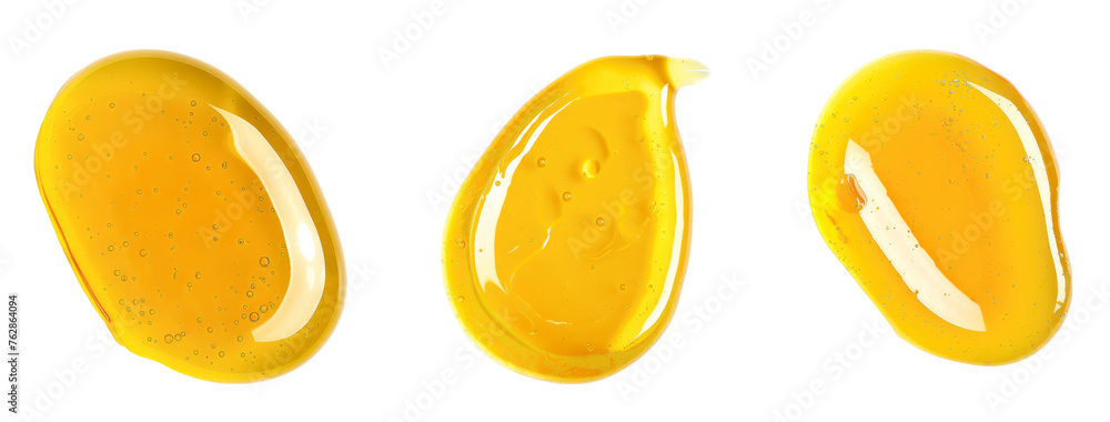 Serum-gel toner drop. Transparent liquid texture for skin care. Cosmetic product sample isolated on white background. Texture of glycerin gel. Liquid moisturizing gel with bubbles macro. Serum-gel toner drop. Transparent liquid texture for skin care. Cosmetic product sample isolated on white background. Texture of glycerin gel. Liquid moisturizing gel with bubbles macro.