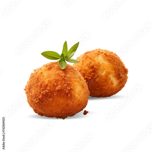 arancini, chicken with potatoes