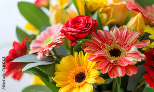 Bouquet of flowers and plants.