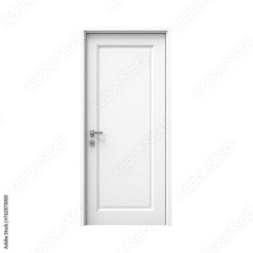 white door on transparent background. PNG Generative AI