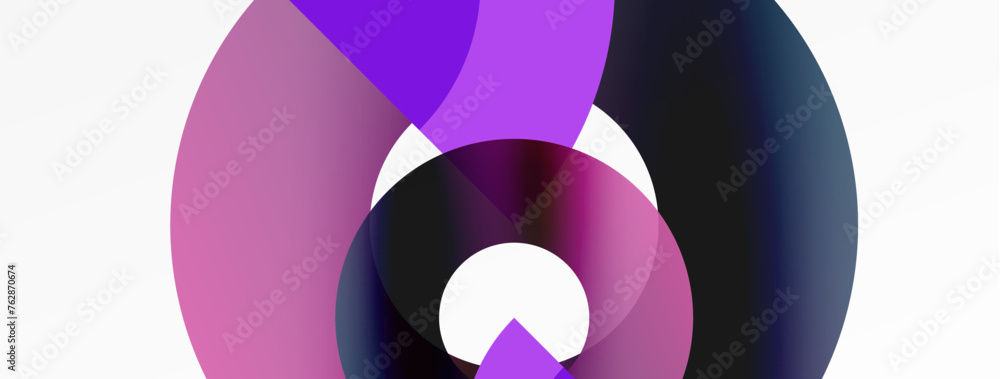 Circle geometric abstract vector background Circle geometric abstract vector background