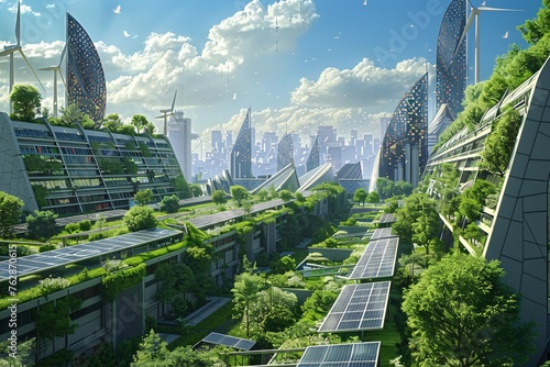 Seamless Integration of Renewable Energy into Urban Landscapes photo