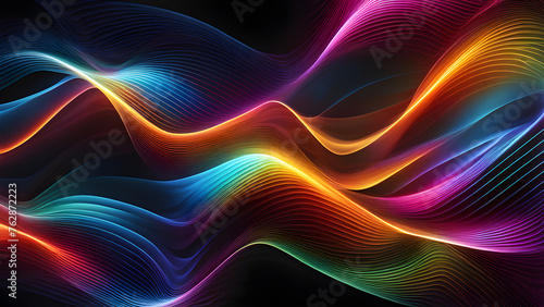 abstract colorful wave background © 유다 마