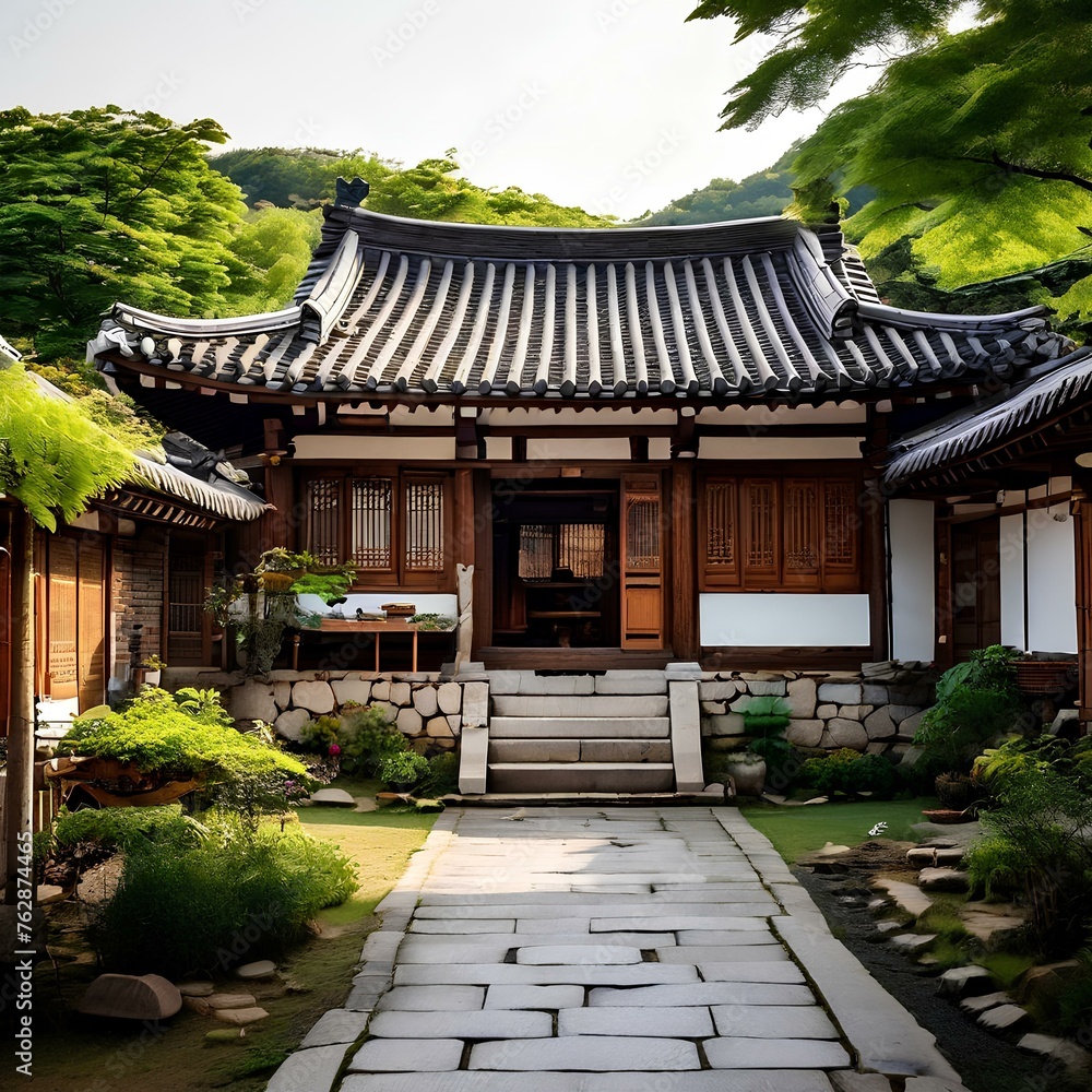 Traditional oriental house, elegant and stylish house Traditional oriental house, elegant and stylish house
