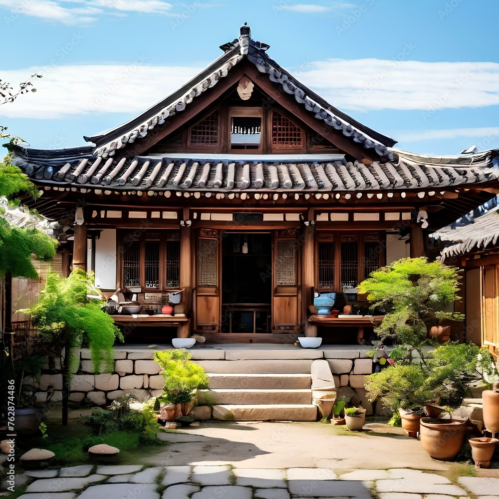 Traditional oriental house, elegant and stylish house Traditional oriental house, elegant and stylish house