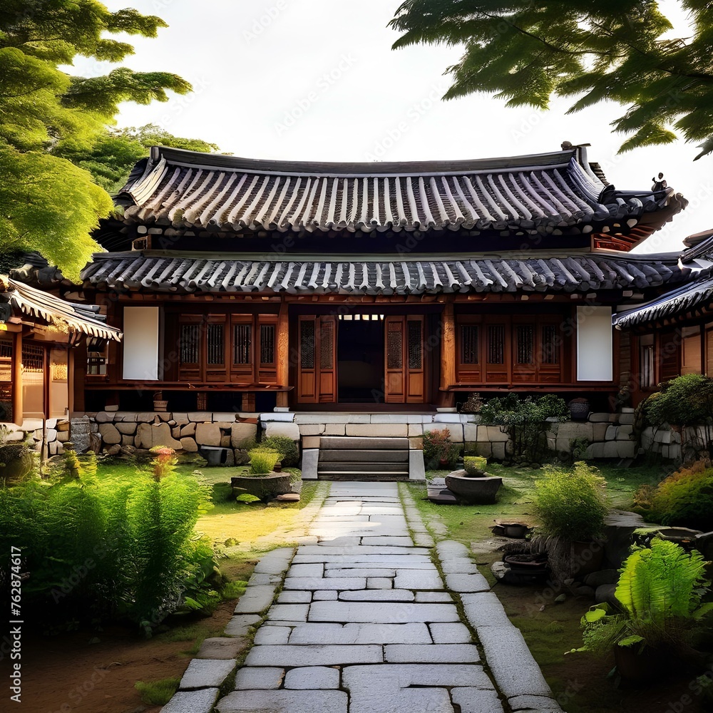 Traditional oriental house, elegant and stylish house Traditional oriental house, elegant and stylish house