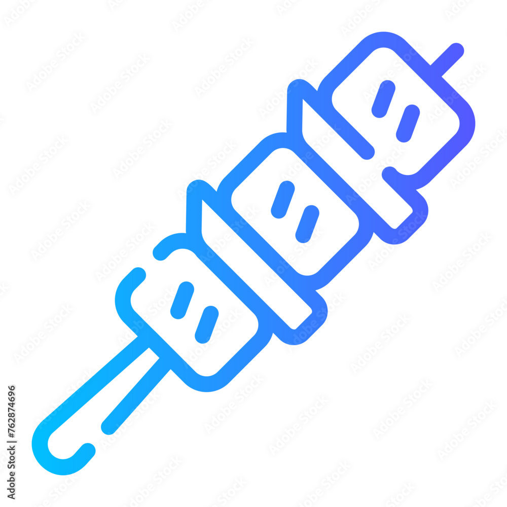 yakitori Line Gradient Icon yakitori Line Gradient Icon
