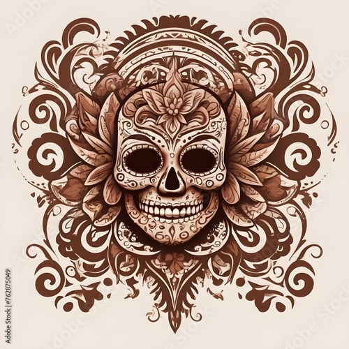 The skull tattoos patterns