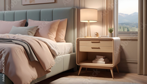 bedside cabinet near bed interior luxury 6 © GUS