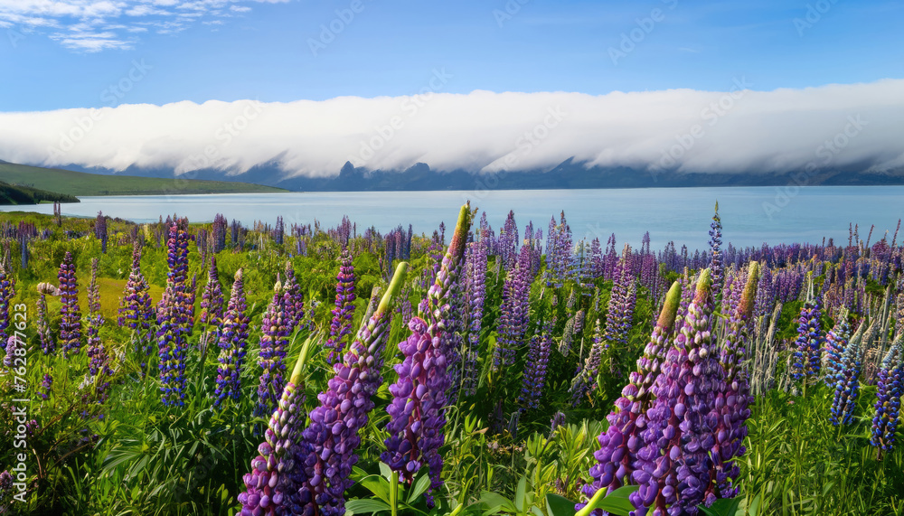 Lupins Of Lake Tekapo Lupins Of Lake Tekapo