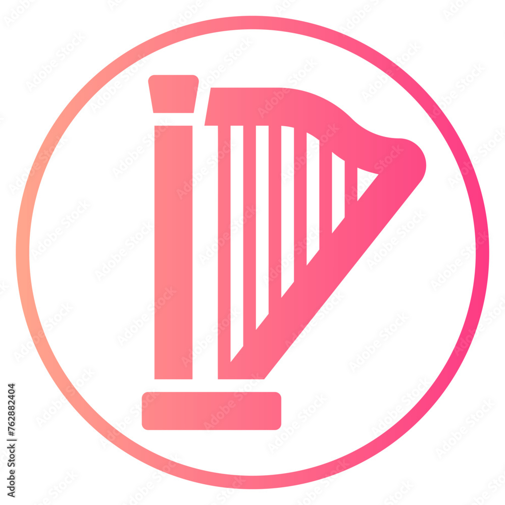 harp gradient icon harp gradient icon