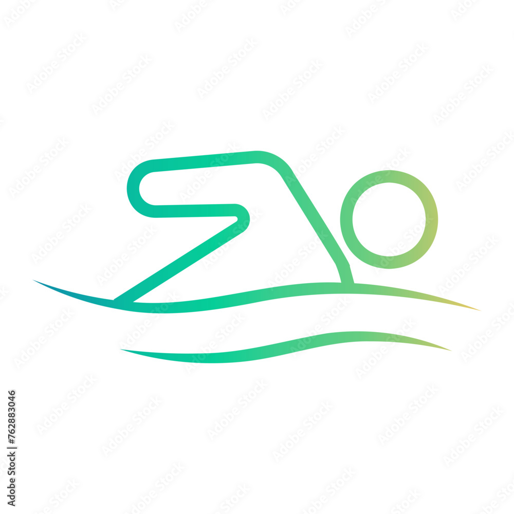 Obraz premium swimming icon