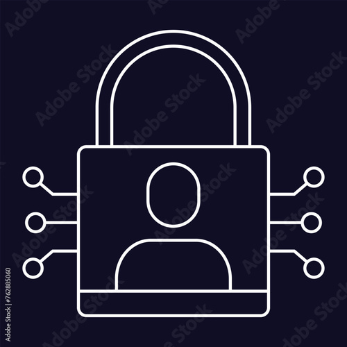 Secure Learning Icon. Safeguard your learning journey with robust security measures, ensuring the utmost privacy and confidentiality of your data. Editable Stroke.
