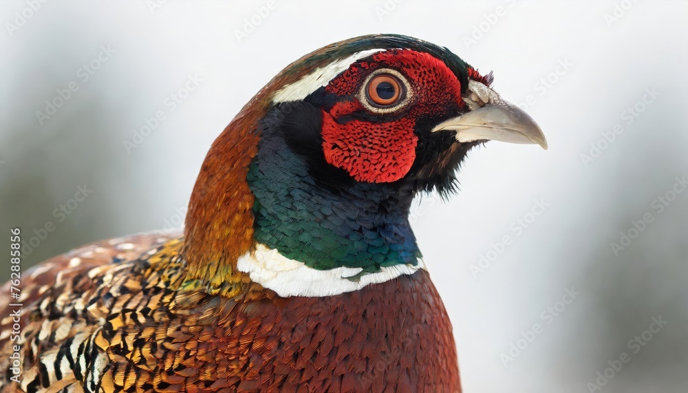 Pheasant  in a field, close up