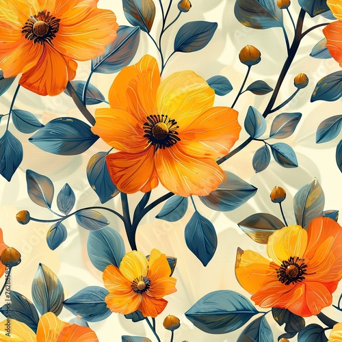 Floral Patterns seamless for background