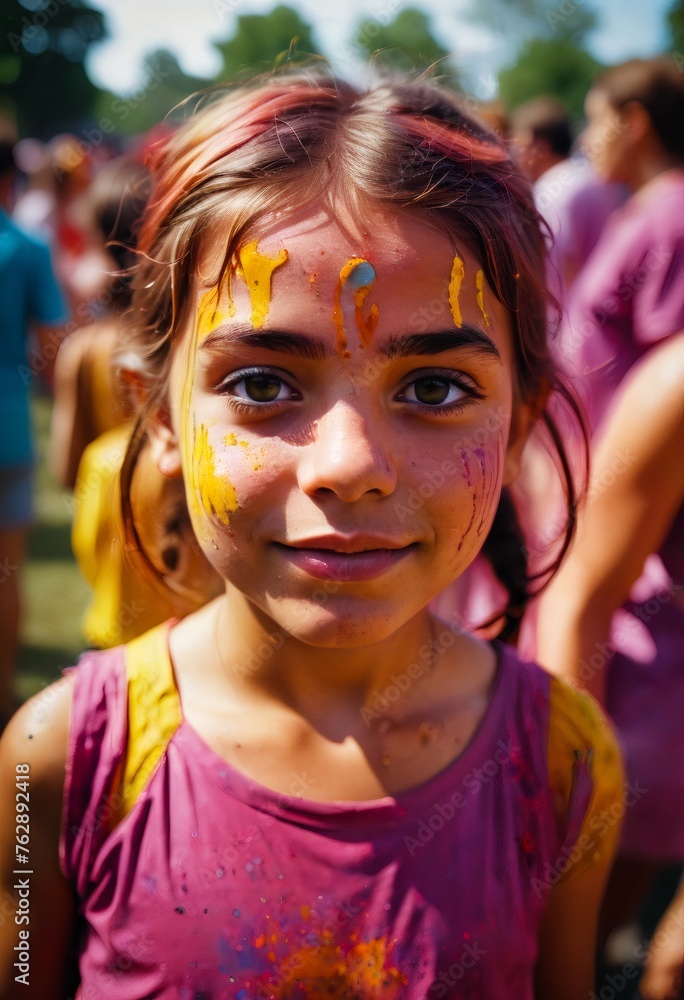 holi festival of colours, portrait of happy people, girl, boy, child, holi powder holi festival of colours, portrait of happy people, girl, boy, child, holi powder