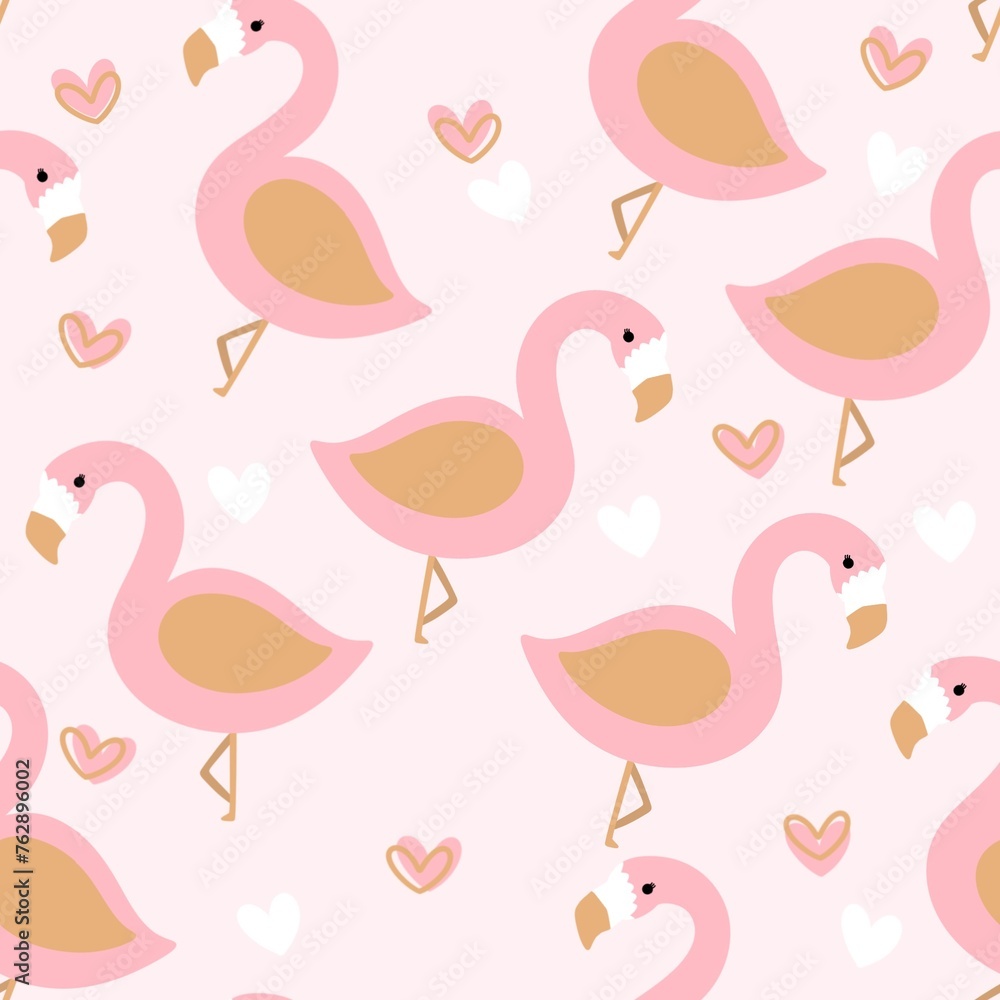 seamless pattern with flamingos seamless pattern with flamingos
