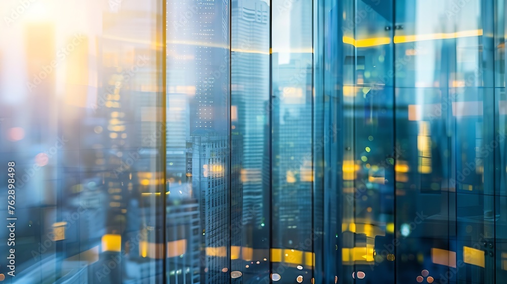 Blurred images of glass wall with city town backgroundmodern abstract window for banner design : Generative AI Blurred images of glass wall with city town backgroundmodern abstract window for banner design : Generative AI